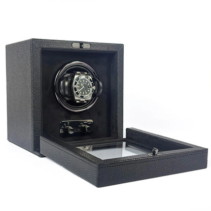 Watch Winder Cube Divan · 1 Watch · Onyx Black