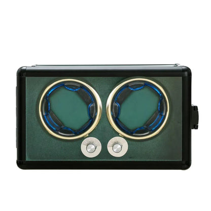 Modern Dual Watch Winder - Green-2-Le Remontoir