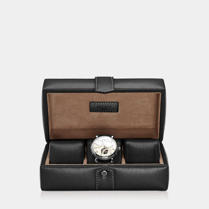 GALLANTE 3-Watch Box - Black-1-Le Remontoir