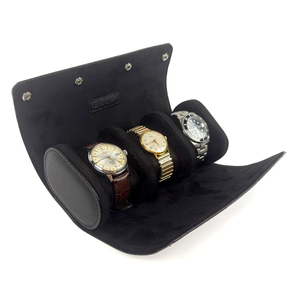 Travel Case · 3 Watches · Onyx Black