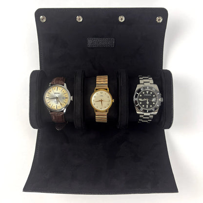 Travel Case · 3 Watches · Onyx Black
