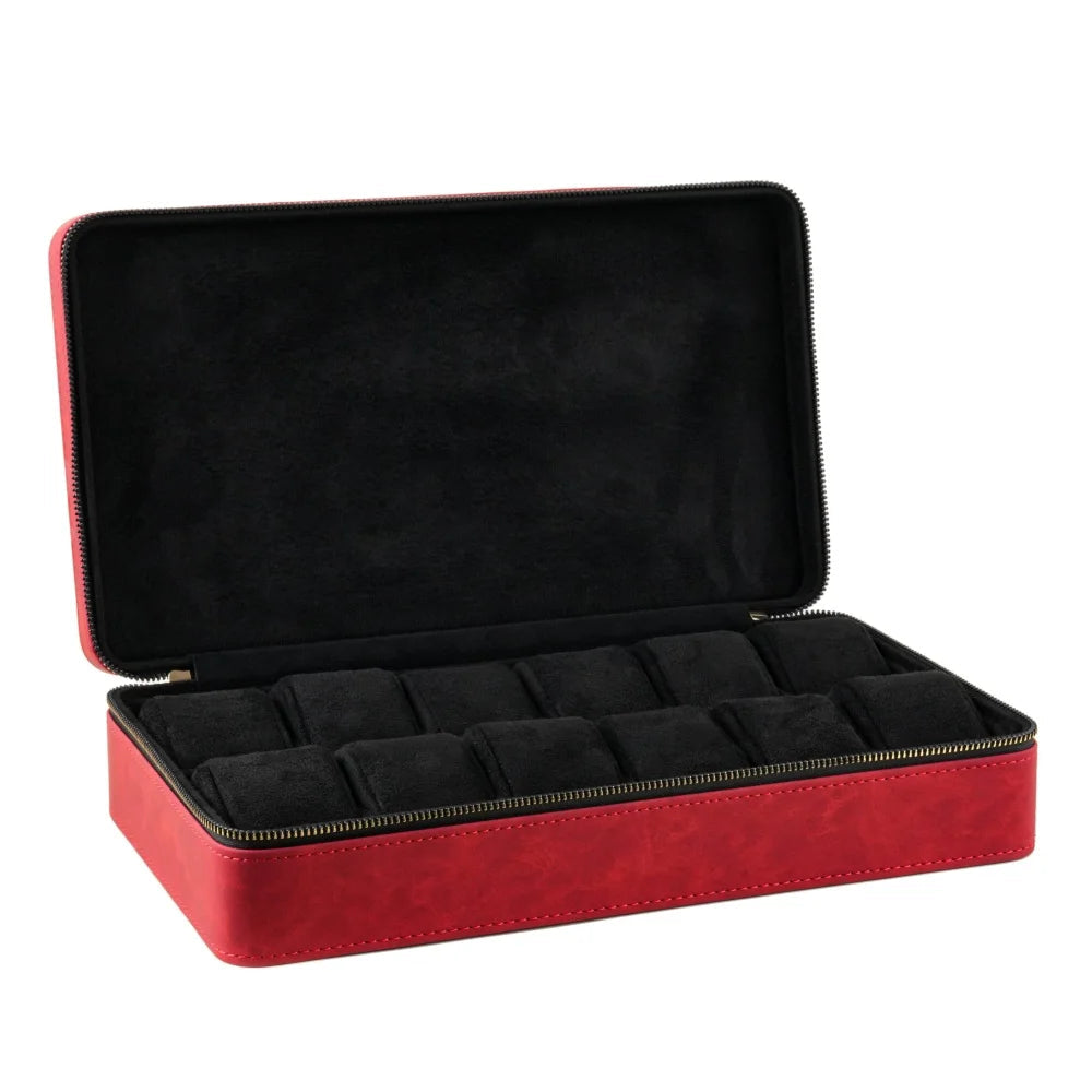 Watch Box - Spacious Red Pouch-1-Le Remontoir
