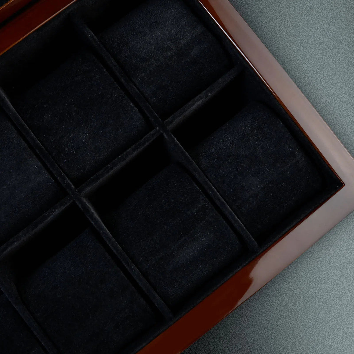 Crystal Watch Box for 10 Watches - Brown-4-Le Remontoir