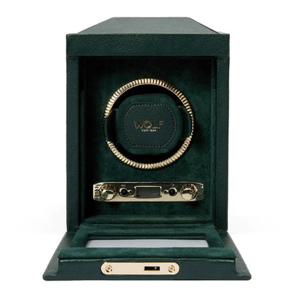 British Racing Green Single Watch Winder-3-Le Remontoir