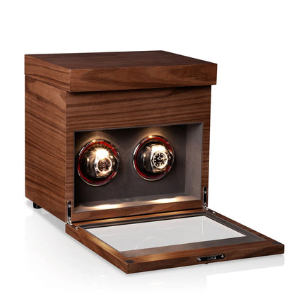 Denver 2 Watch Winder – Walnut-1-Le Remontoir