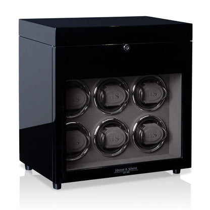 Denver 6 Watch Winder – Black-4-Le Remontoir
