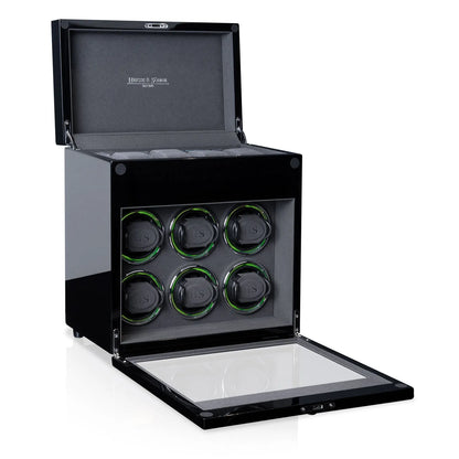 Denver 6 Watch Winder – Black-2-Le Remontoir