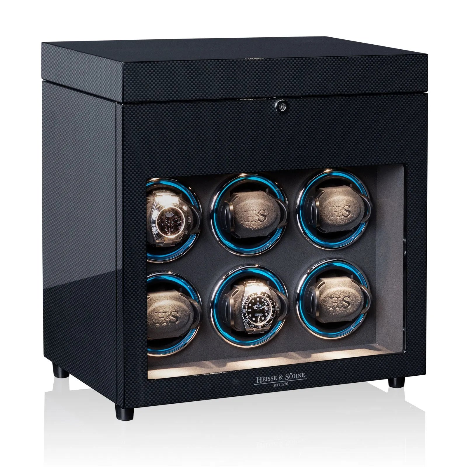 Denver 6 Watch Winder – Carbon-4-Le Remontoir