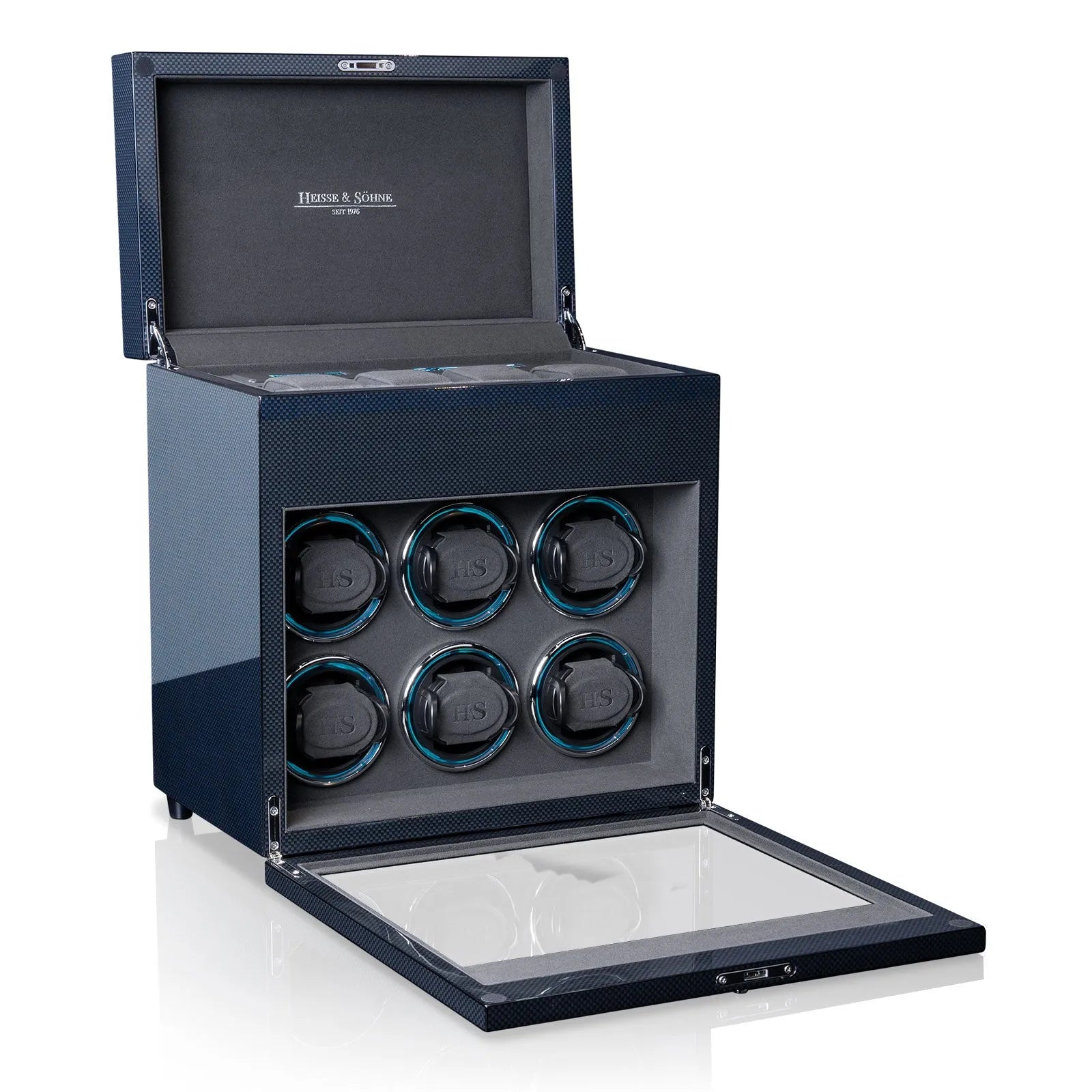 Denver 6 Watch Winder – Carbon-1-Le Remontoir