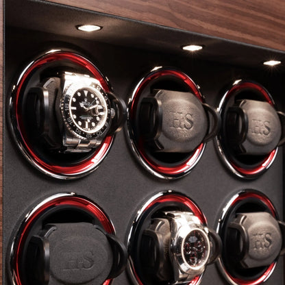 Denver 6 Watch Winder – Walnut-7-Le Remontoir