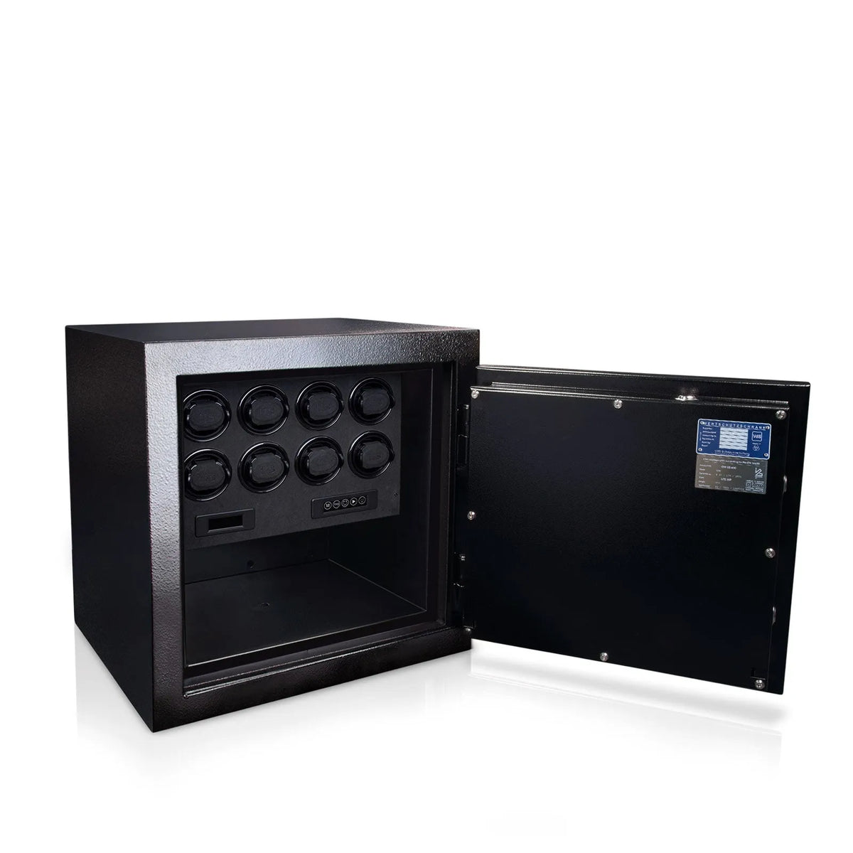 Watch Winder - Lincoln H1 WG 1 Watch-Winder Safe-1-4 to 8 watches,Steel,Heisse & Söhne,Metal