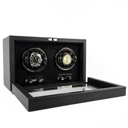 Cube Divan Watch Winder · 2 Watches · Onyx Black