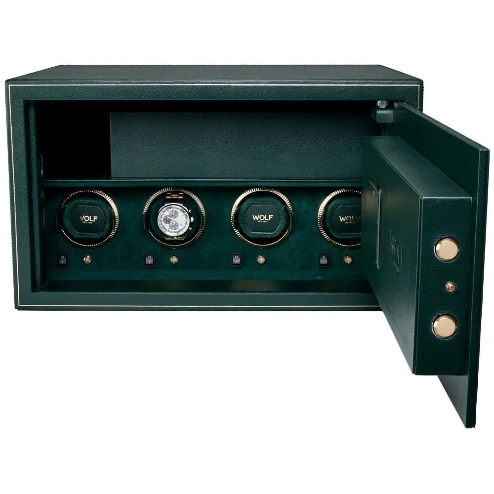Watch Winder Safe - Wolf1834 The Den 4 Green