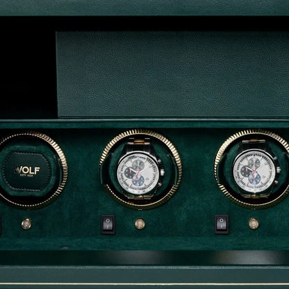Watch Winder Safe - Wolf1834 The Den 4 Green