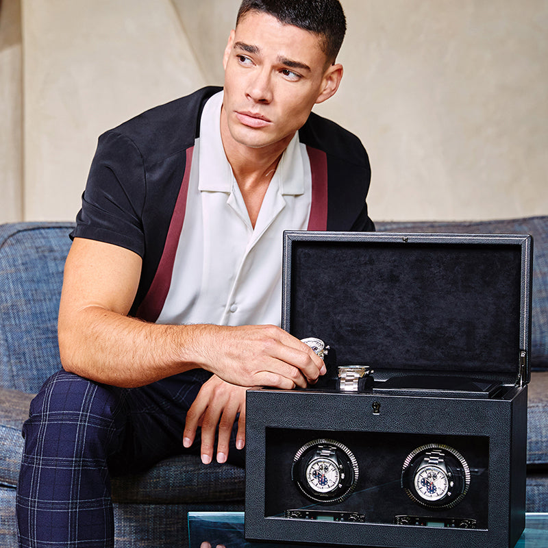 Stylish man fashion watch winder